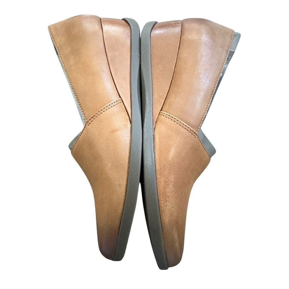 Dansko Shanda Luggage Waterproof Leather Wedge Heels 40 Womens 9.5-10 Brown - Picture 6 of 10